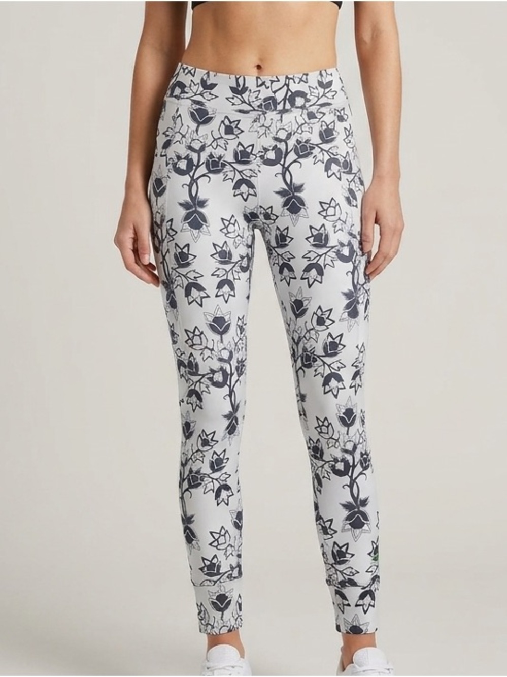 Adidas by Stella McCartney Floral Print Performance Leggings Size Small